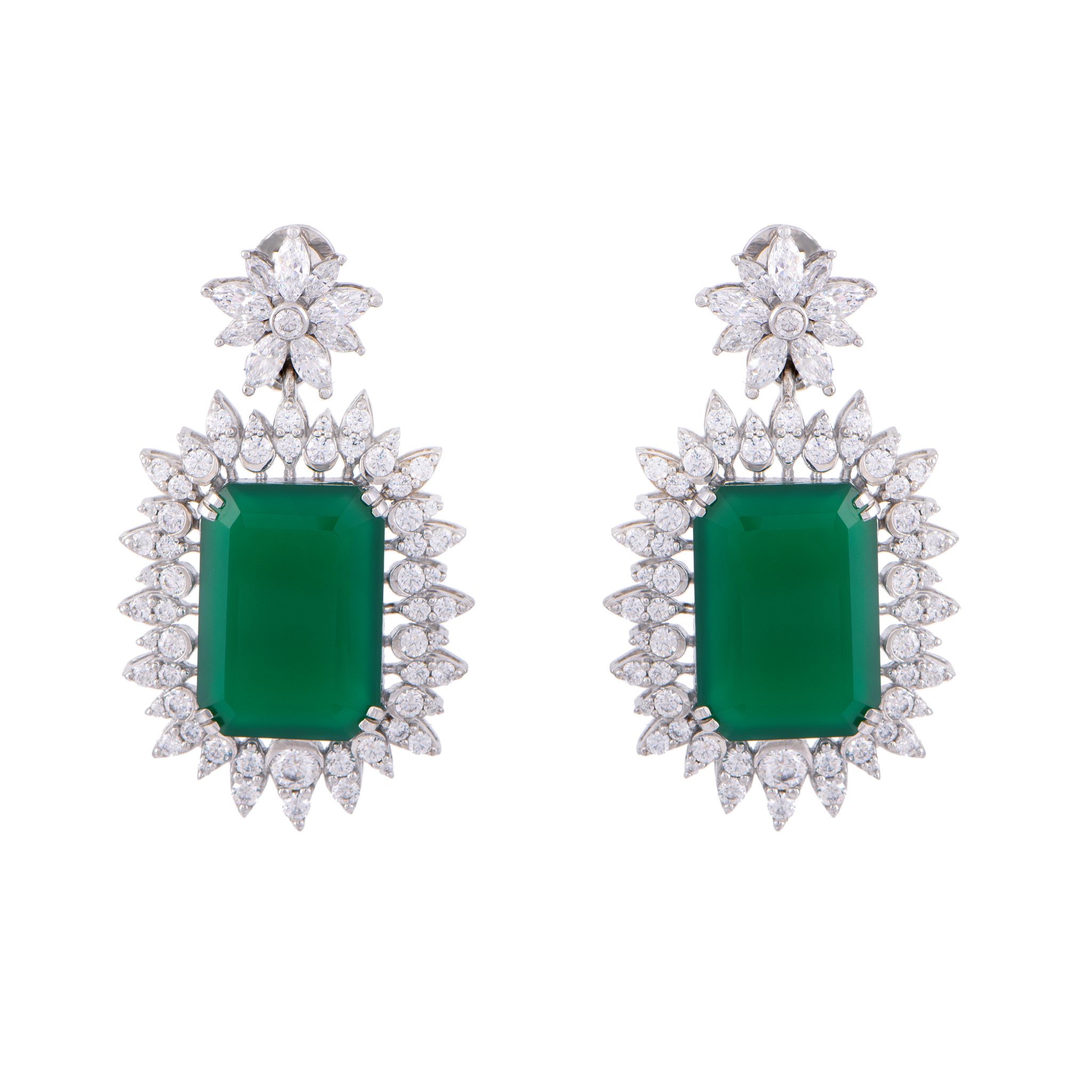 Emerald Statement Danglers 